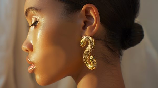 Tendance 2024 : adoptez la boucle d'oreille serpent