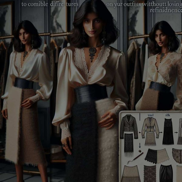 Quelles stratégies pour associer des textures variées dans une tenue sans perdre en finesse ?